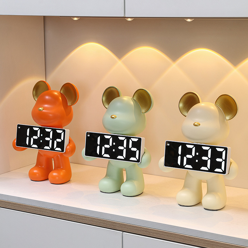 Led Desk Clock - Nordic Creatieve Hars Beer Klok Ornament