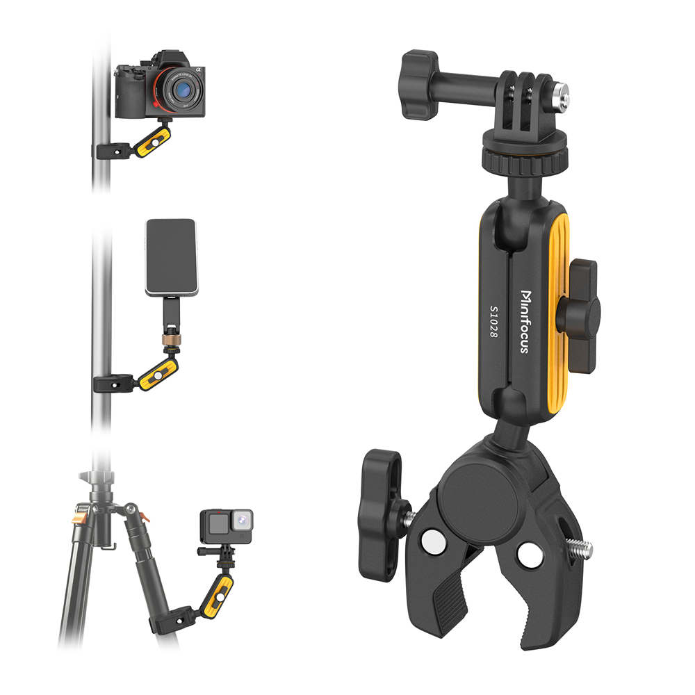 Monitor Arm Dual - Superklem met 360 graden draaibare functie