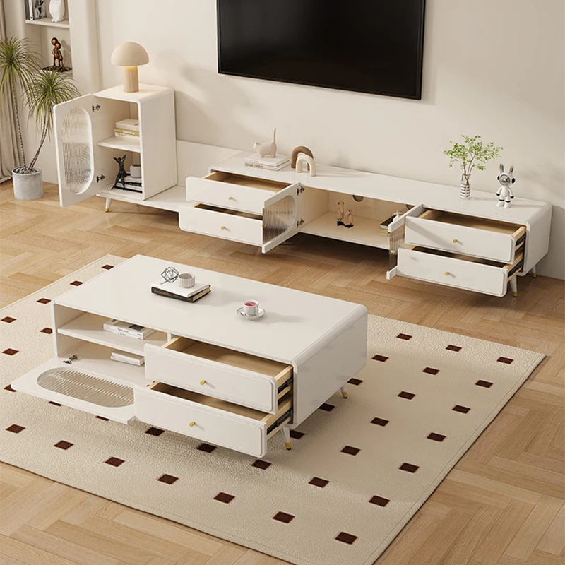 Drawer Pedestal Cabinet - Entertainment Organizer Voetstuk TV-standaard Woonkameropslag Moderne