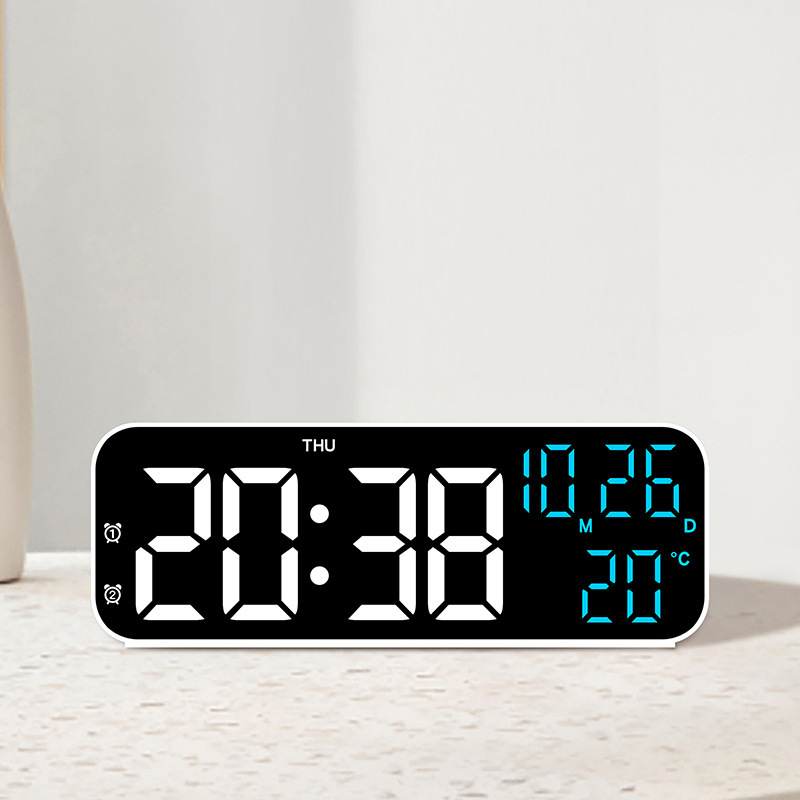 Led Desk Clock - Eenvoudige Digitale Wekker Multifunctionele Led Klok