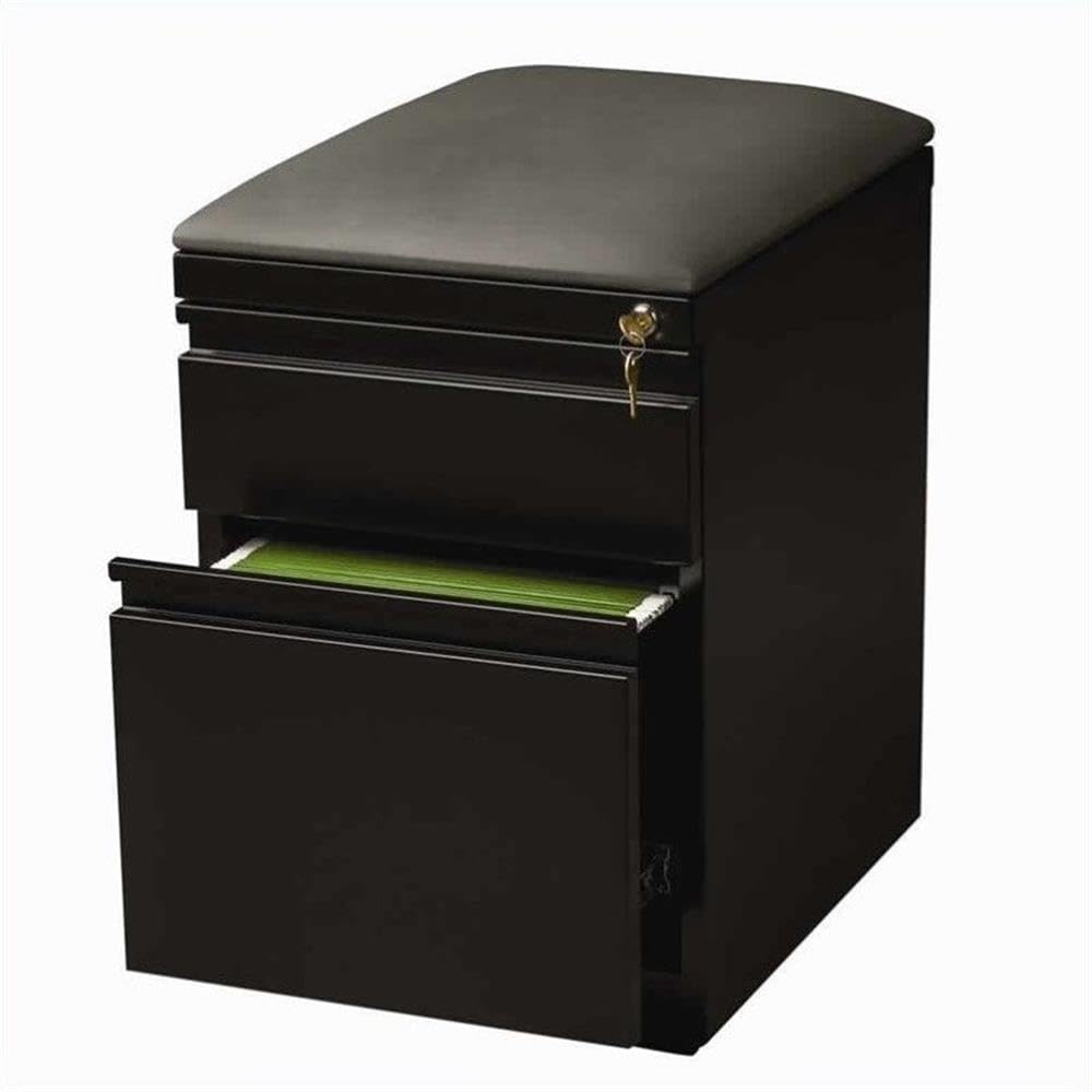 Drawer Pedestal Cabinet - Mobiele ladenkast met 2 laden/archiefkast, diepe