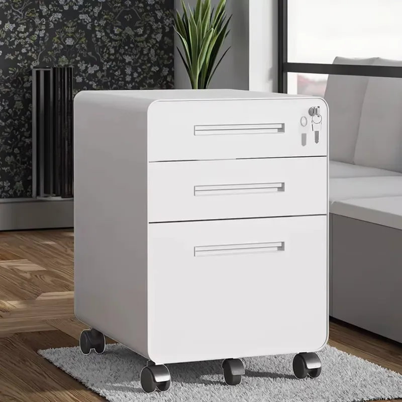 Drawer Pedestal Cabinet - Mobiele ladenkast met 3 laden, op