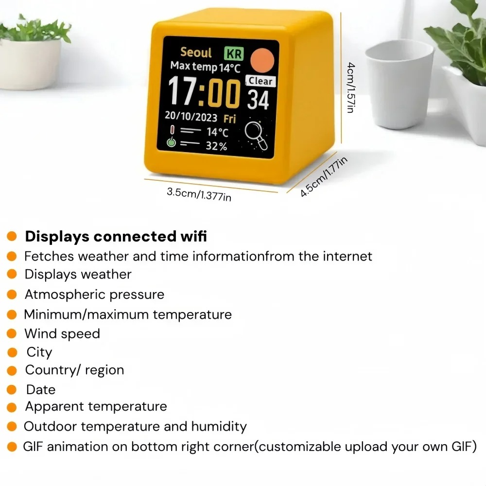 Smart Wifi Weerstation Bureauk - Led Desk Clock recensie en prijs
