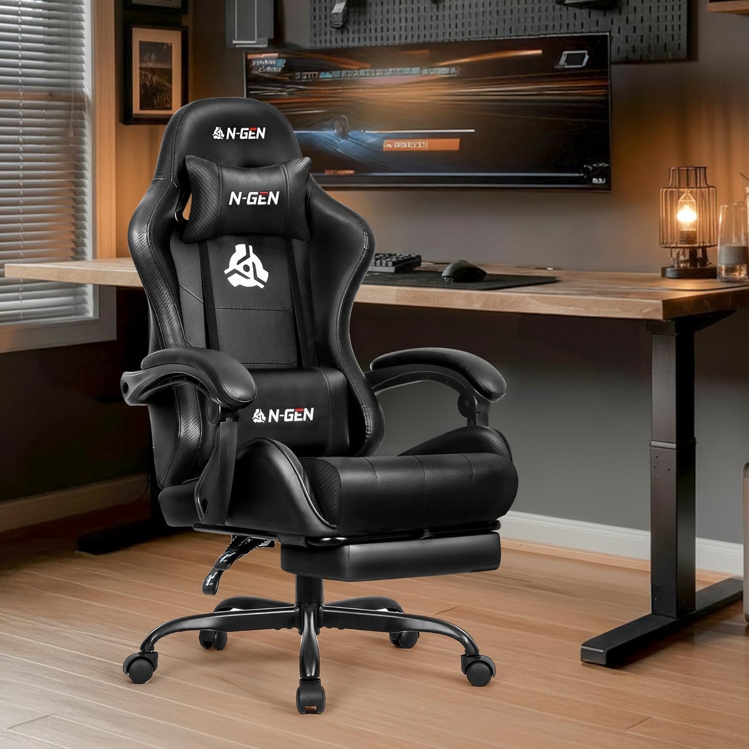 Gamingstoel met voetensteun, l - Home Office Desks recensie en prijs