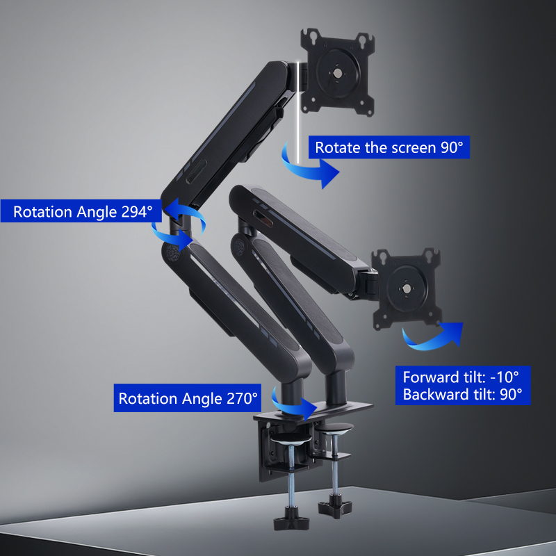 Nieuwe aanwinst gasveer bureau - Monitor Arm Dual recensie en prijs