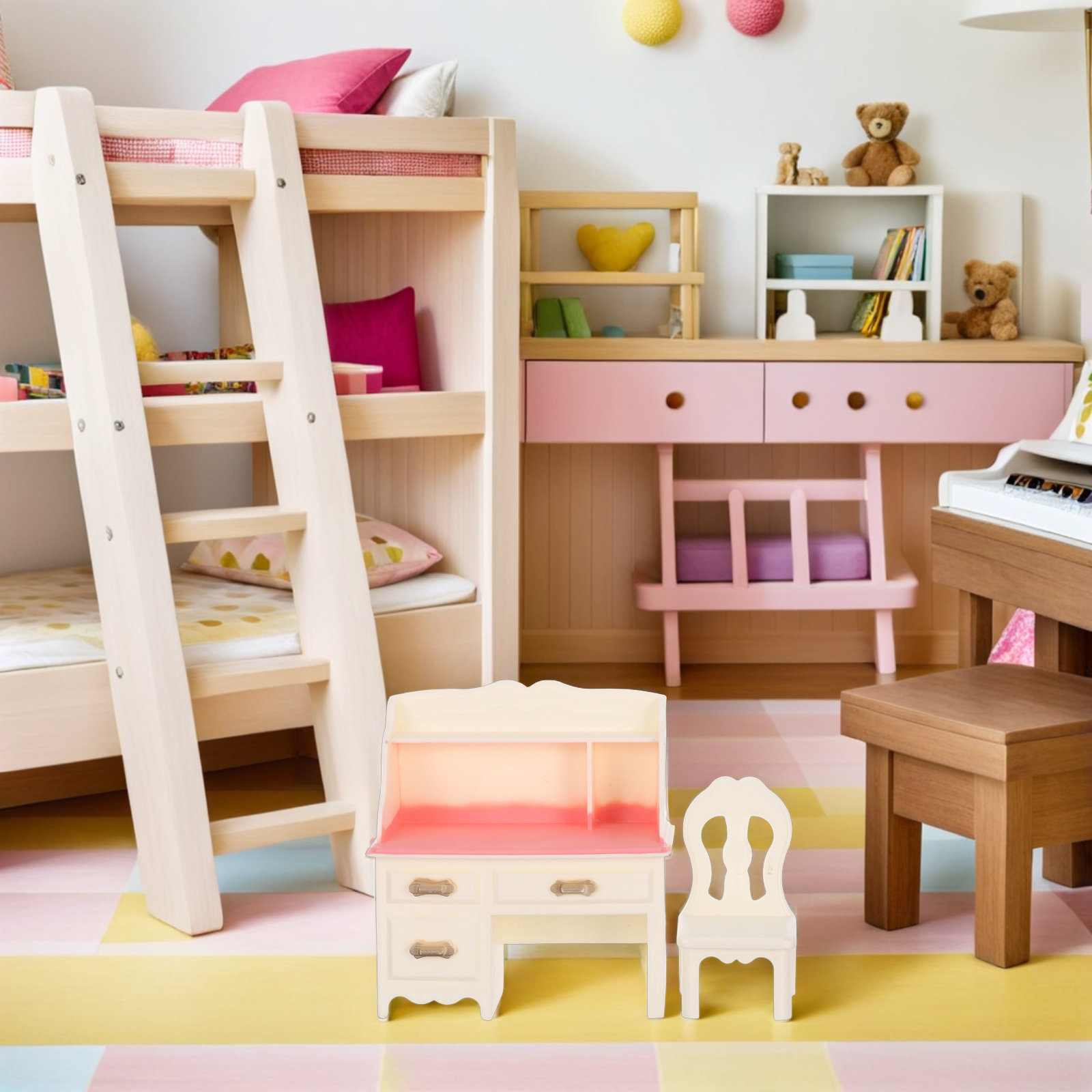 5 sets miniatuur poppenhuismeu - Home Office Simulator recensie en prijs