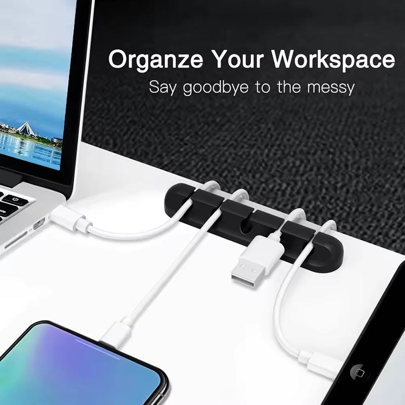 Siliconen USB-kabelclip Winder - Home Office Desks recensie en prijs