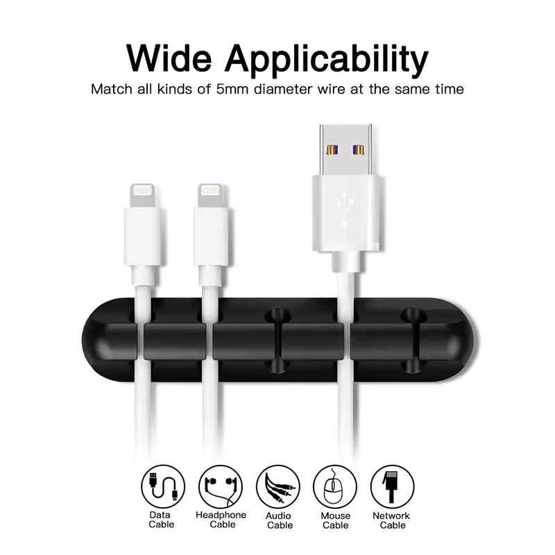 Siliconen USB-kabelclip Winder - Home Office Desks recensie en prijs