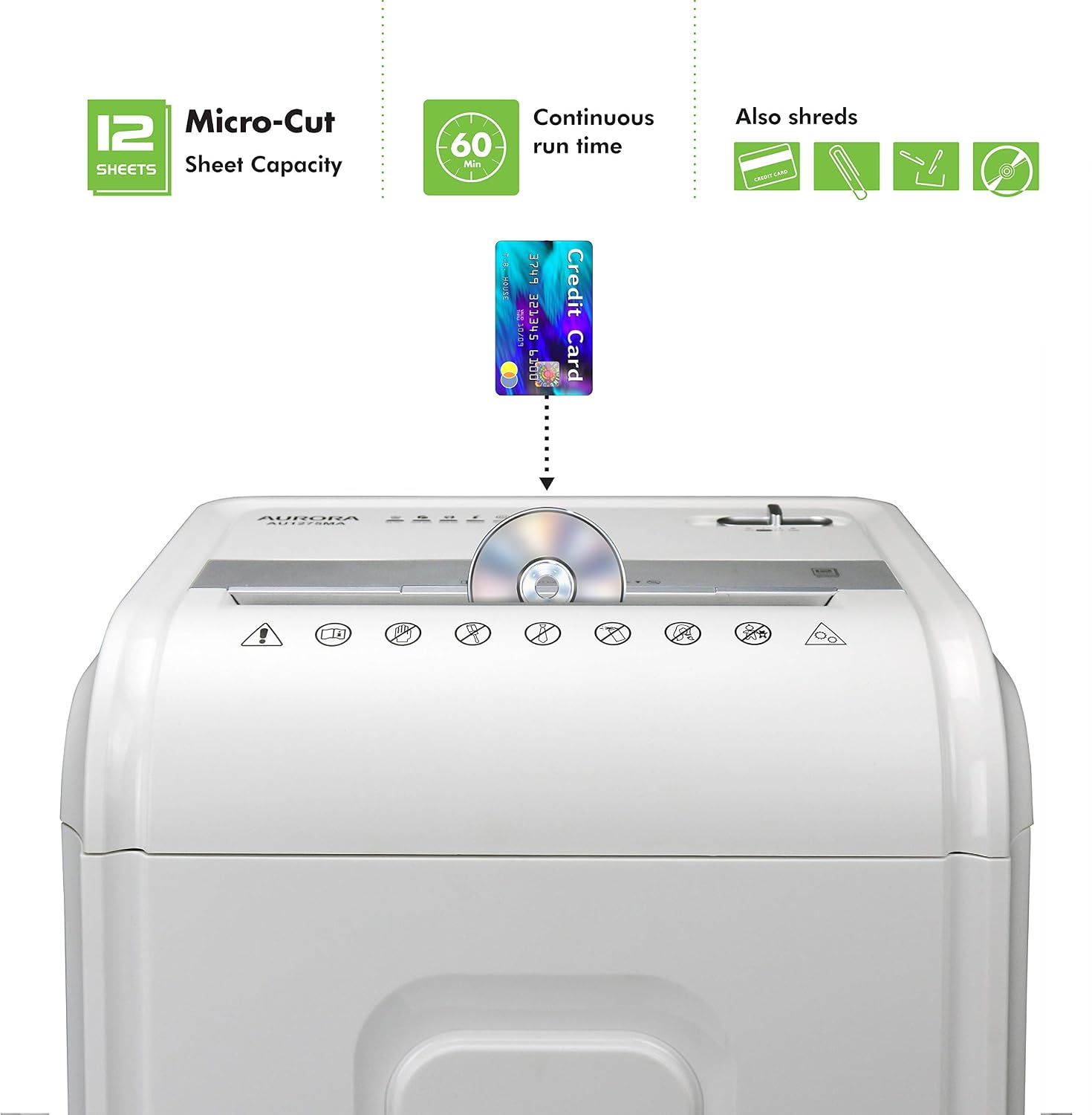 12-voudige micro-cut papier- e - Paper Shredder Micro recensie en prijs