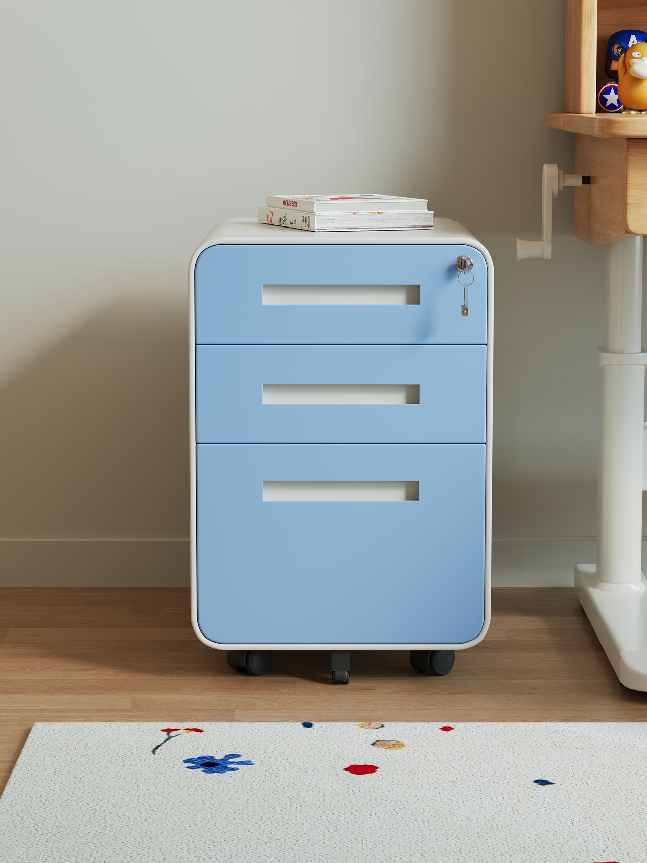 ￥%Moderne, eenvoudige mobiele  - Drawer Pedestal Cabinet recensie en prijs