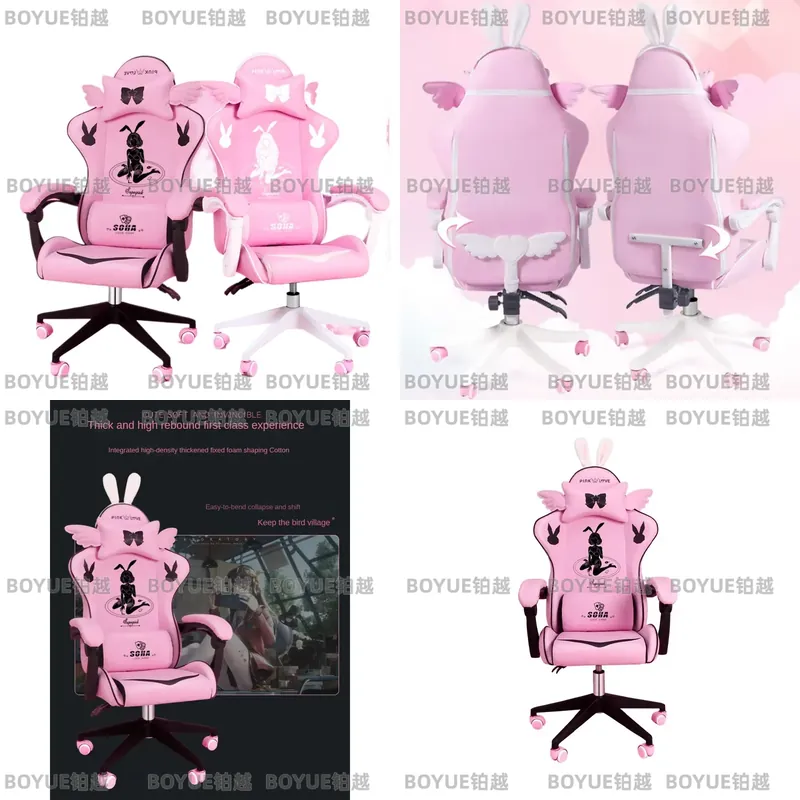 Roze Gamingstoel Ergonomische  - Home Office Desks recensie en prijs
