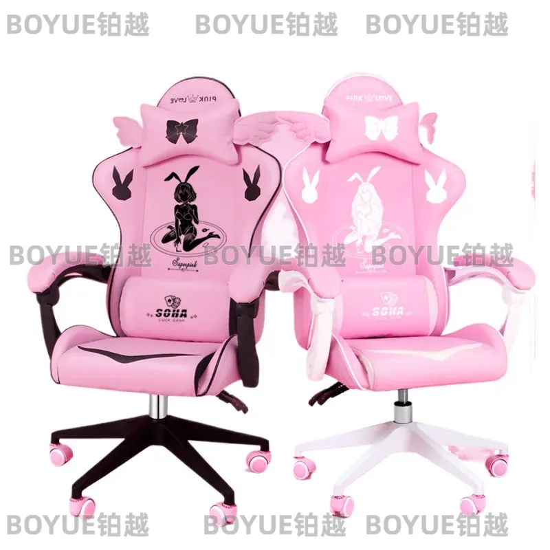 Roze Gamingstoel Ergonomische  - Home Office Desks recensie en prijs