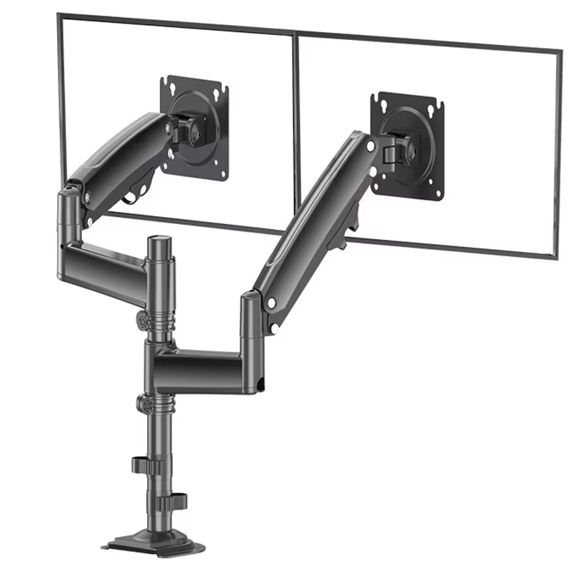 Aluminiumlegering Zwarte Dubbe - Monitor Arm Dual recensie en prijs