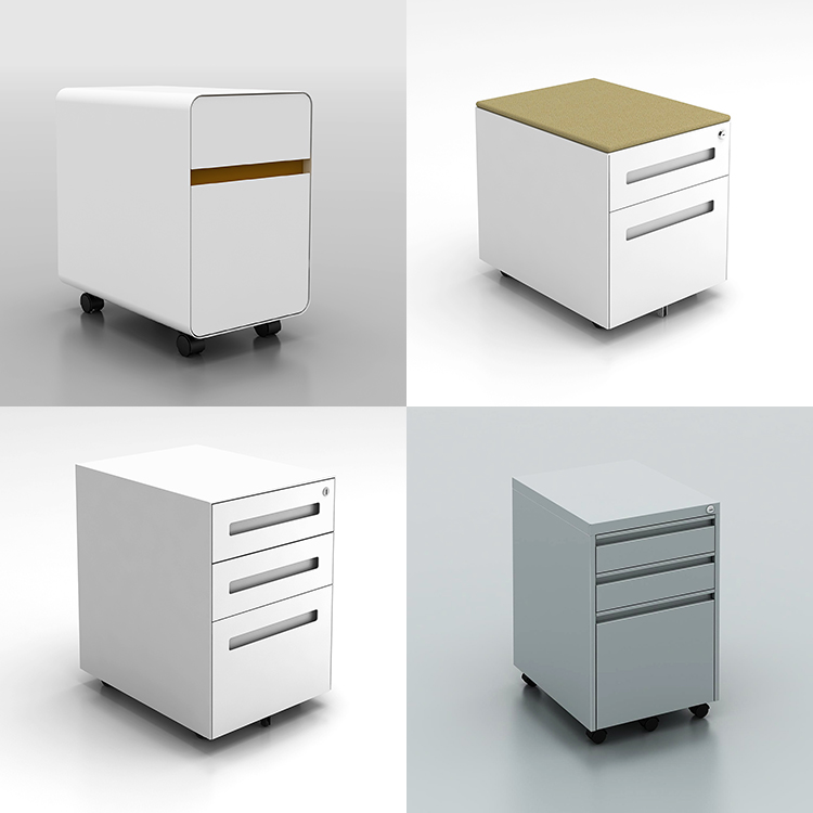 Modern mobiel metalen onderste - Drawer Pedestal Cabinet recensie en prijs